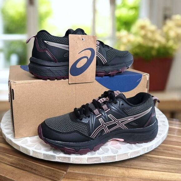 Asics Gel-Venture 8 GS Kids Youth Trail Running Shoes Black Deep Mars US 1Y EUR - Picture 7 of 11